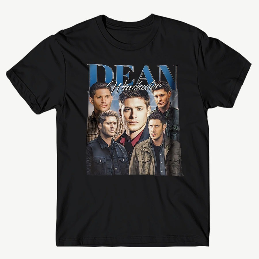 Camisa Camiseta Básica Serie Clássica Supernatural Dean Winchester Estampa Full. KG
