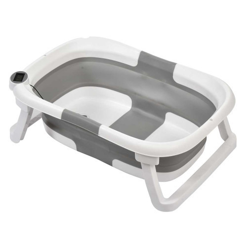 Banheira de Bebê Plástica Dobrável Cinza 25Kg Galzerano em Oferta na Shopee