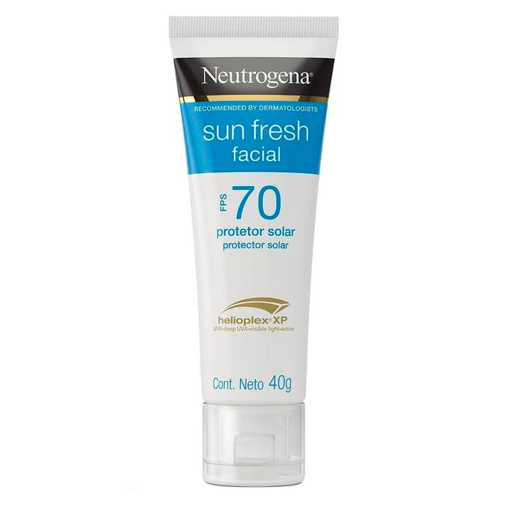 Protetor Solar Facial Neutrogena Sun Fresh FPS 70 40g - Beauty