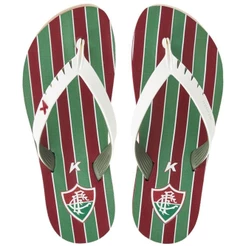 Chinelo Kenner Fluminense Red Masculino - Vermelho e Verde
