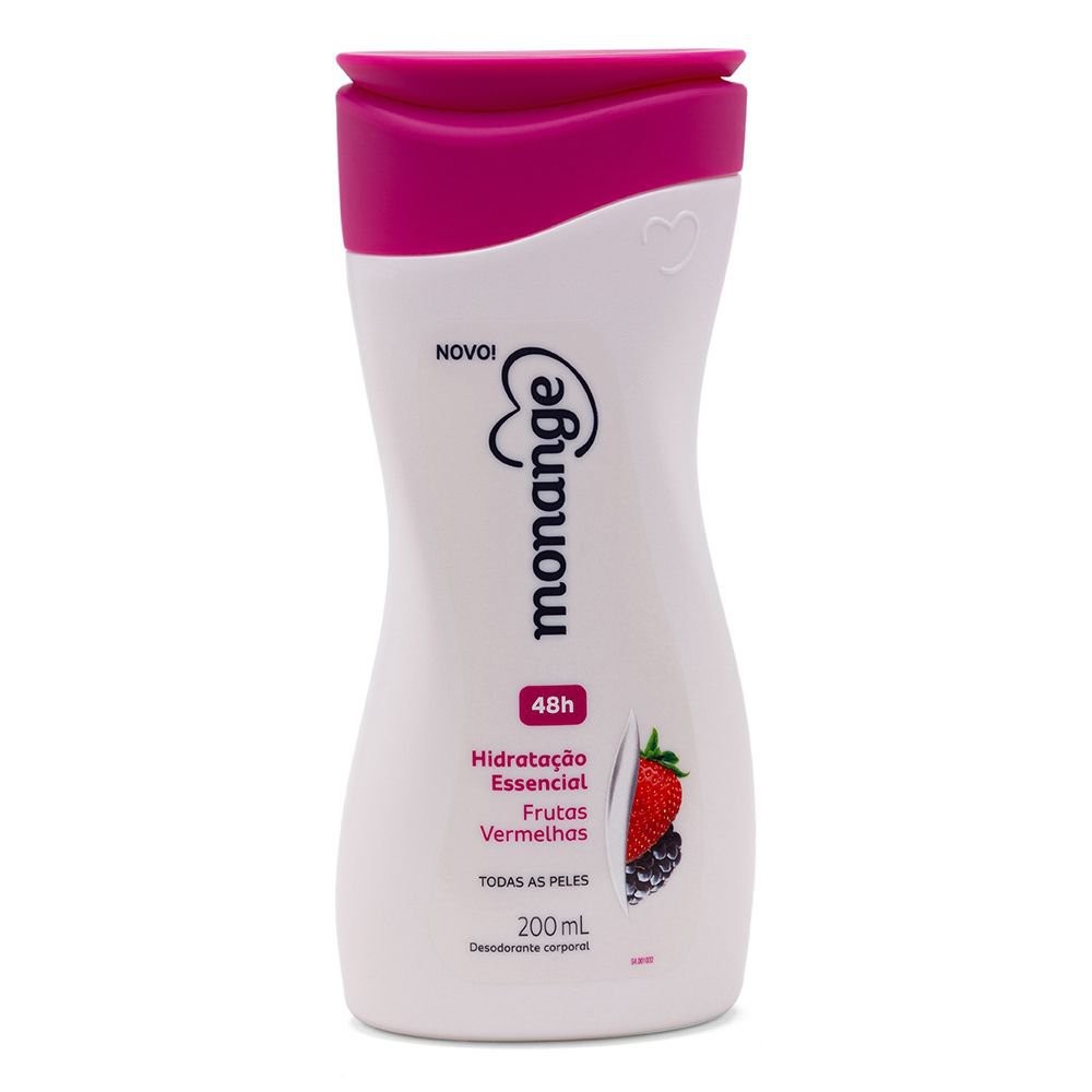 Hidratante Desodorante Monange Hidratação Nutritiva Frutas Vermelhas 200ml - Beauty