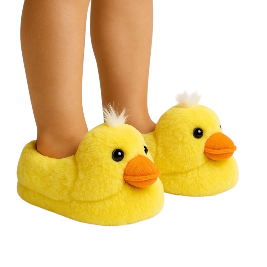 Pantufa Infantil Bichinhos Pintinho Amarelinho Fofinho