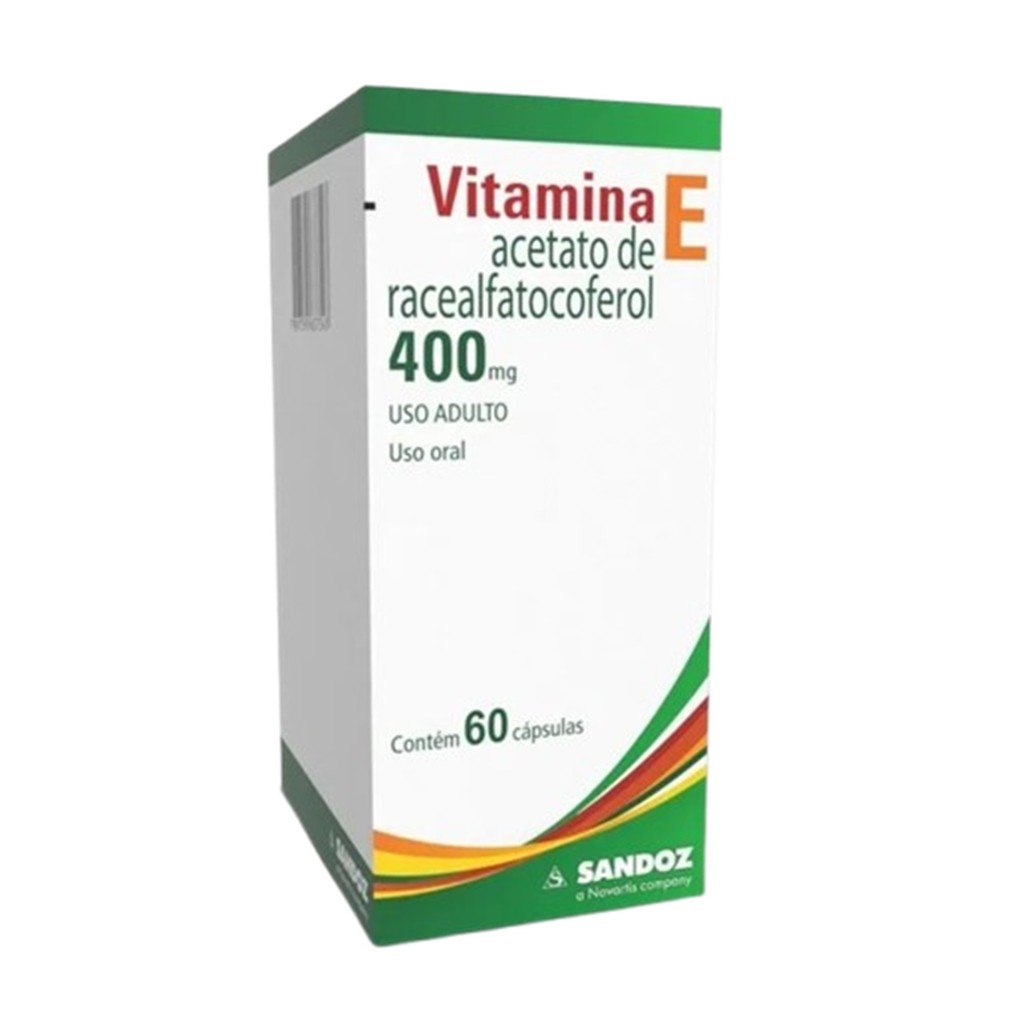 Vitamina E 400mg 60 Cápsulas - Sandoz em Oferta na Shopee