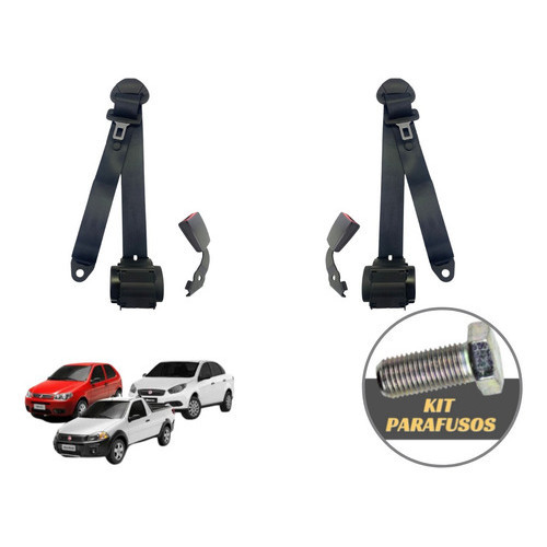 Kit Cinto De Segurança Dianteiro Palio Weekend Siena Strada em Oferta na Shopee