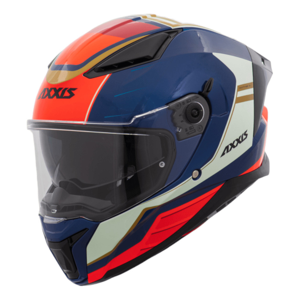 Capacete Axxis Panther Sv Prestige Azul Com Óculos Solar TAMANHO 59-60