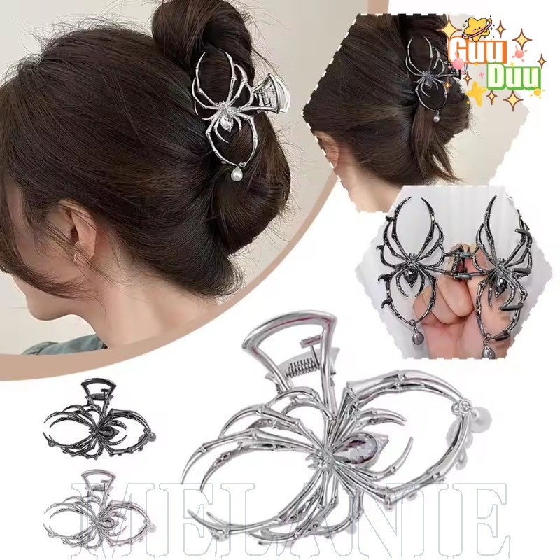 [GuuDuu] Garra De Cabelo Em Formato De Aranha – Gótico , Punk , Moda Para Mulheres , Meninas , Festa , Uso Diário Clipes em Oferta na Shopee