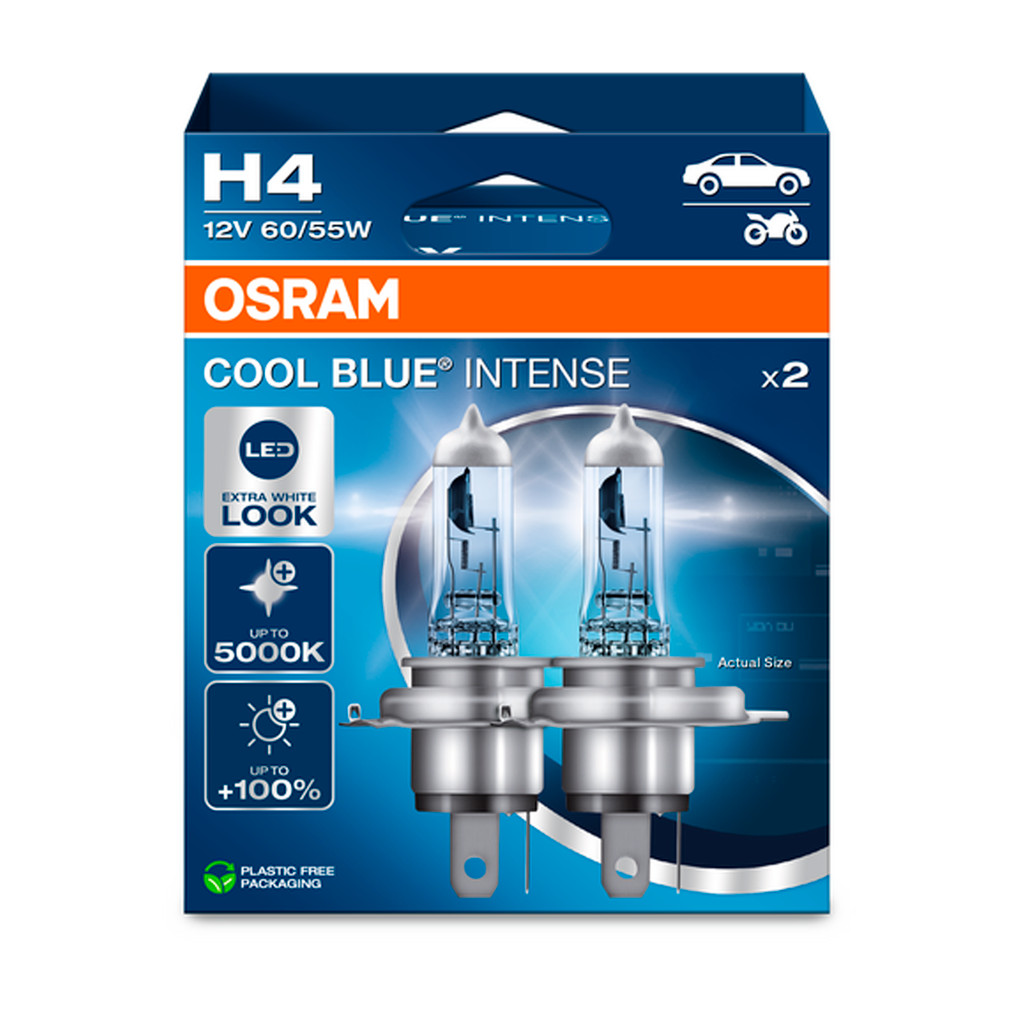 Lâmpada Farol Creta 2017 até 2021 Osram Cool Blue Intense Next Gen H4 em Oferta na Shopee