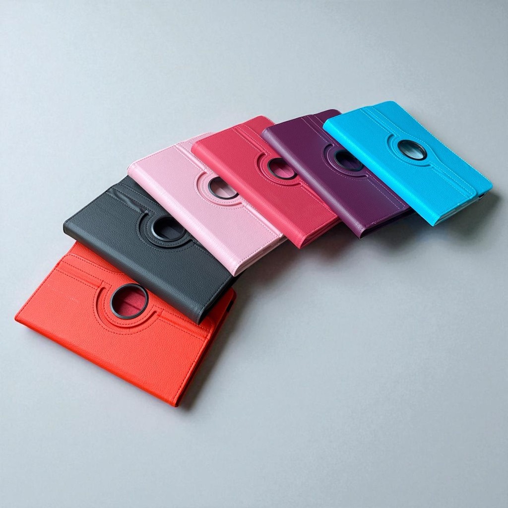 Capa Giratória 360° Couro Tablet 7 a 8 Polegadas + Película de Hidro Gel - Cores Variadas
