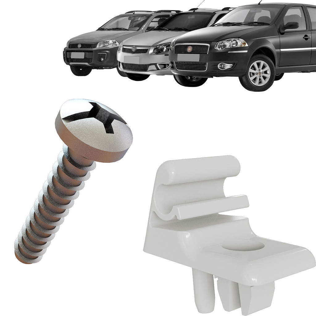 Kit Grampo Presilha 2 Peças Suporte Quebra Sol Gelo Palio Siena Strada Weekend em Oferta na Shopee