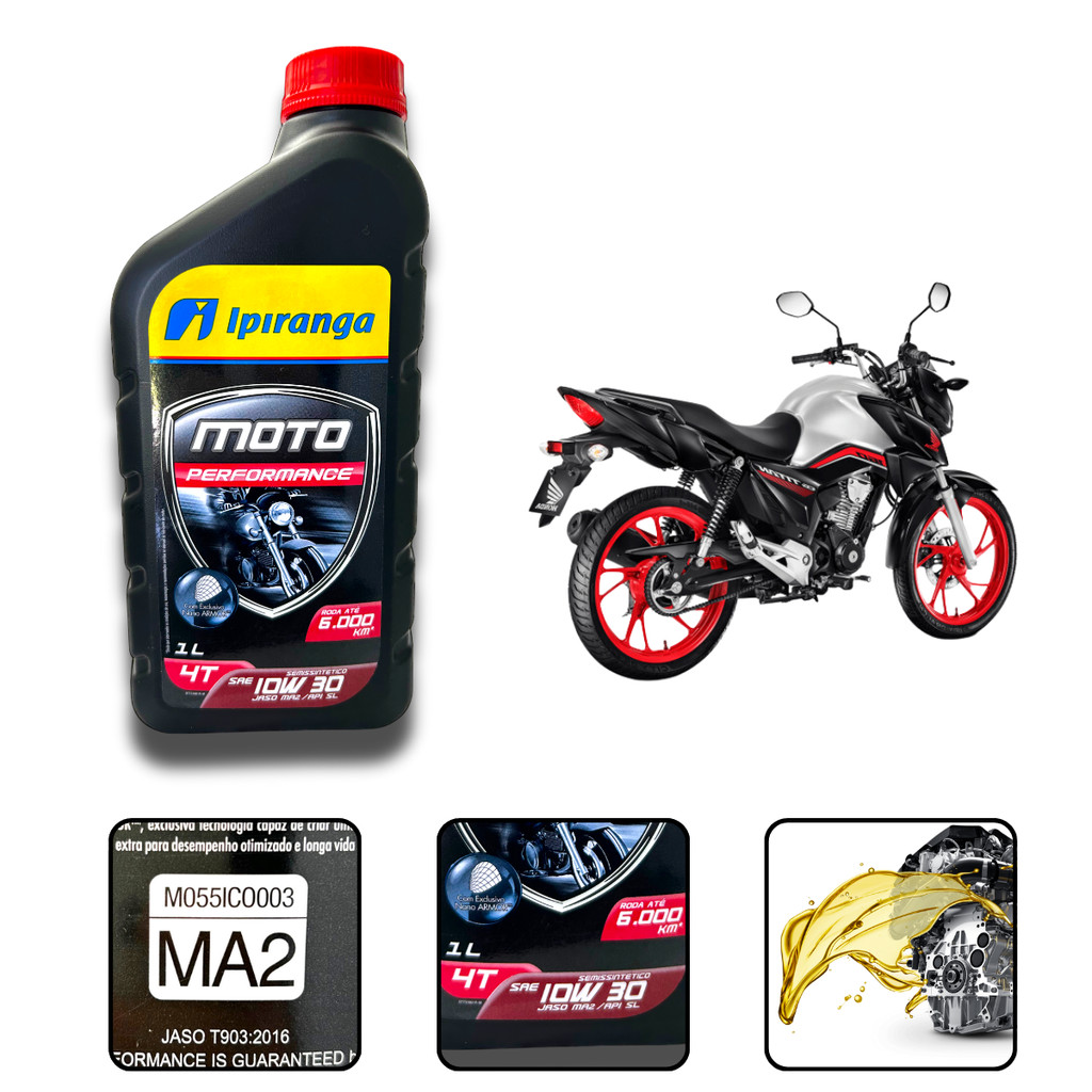 Óleo Moto Lead 110 Pcx 150 Cg 160 10w30 Semissintético 1l