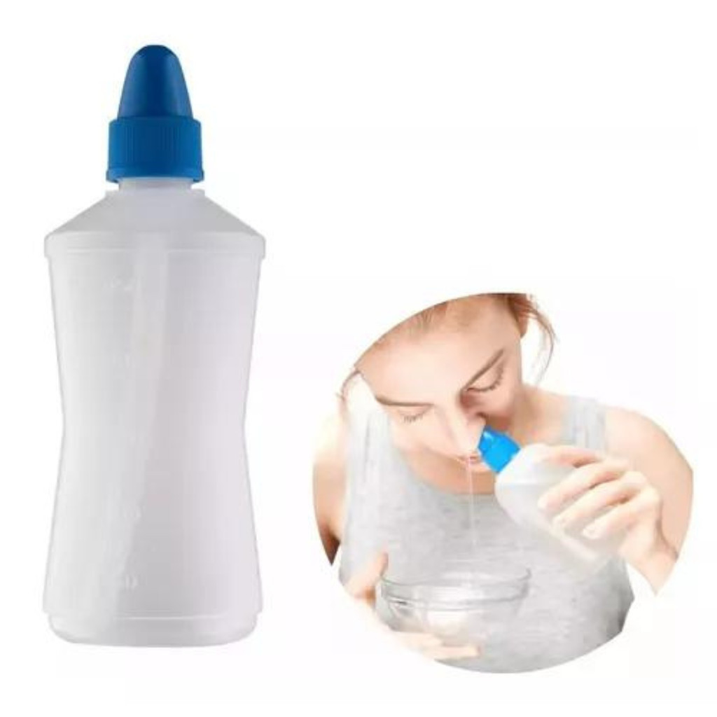 Aplicador De Soro Nasal 250ml Frasco Higienizador Adultos, Crianças e Bebês