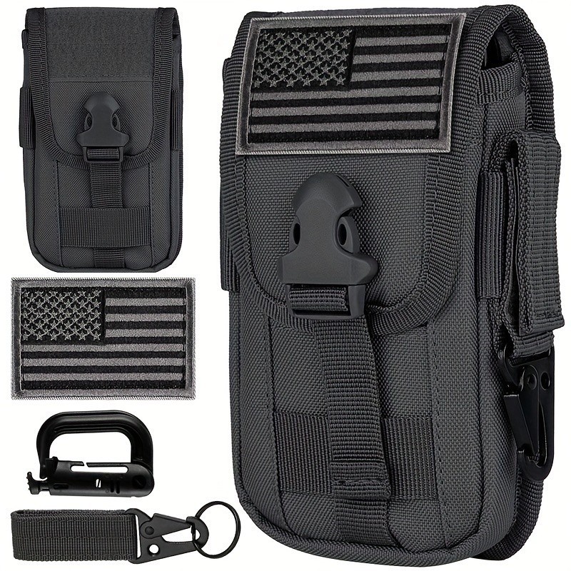 LUC Outdoor Molle Practical 4.7 "-6.7 " EDC Tool Waist Bag Telefone E Acessório Bolsa De Ferramentas Pequena Com Fivela D-Ring Clipe De Engrenagem