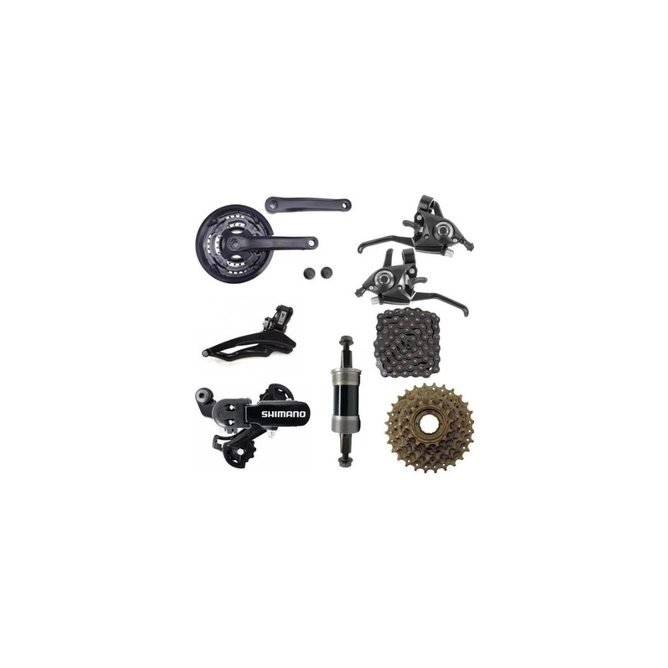 Grupo Kit Marcha Bike 21v Mtb Transmissão Shimano/yamada