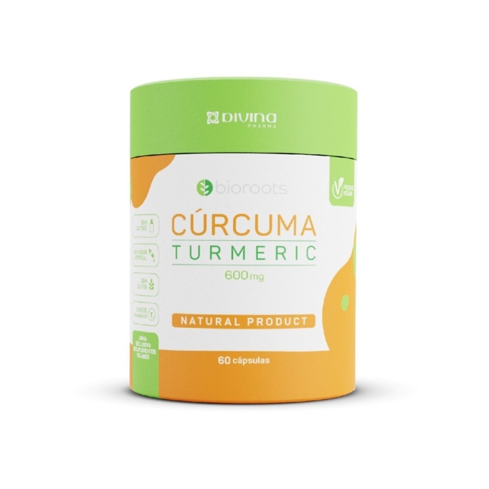 Curcuma Turmeric 600mg Bioroots 60 Capsulas em Oferta na Shopee