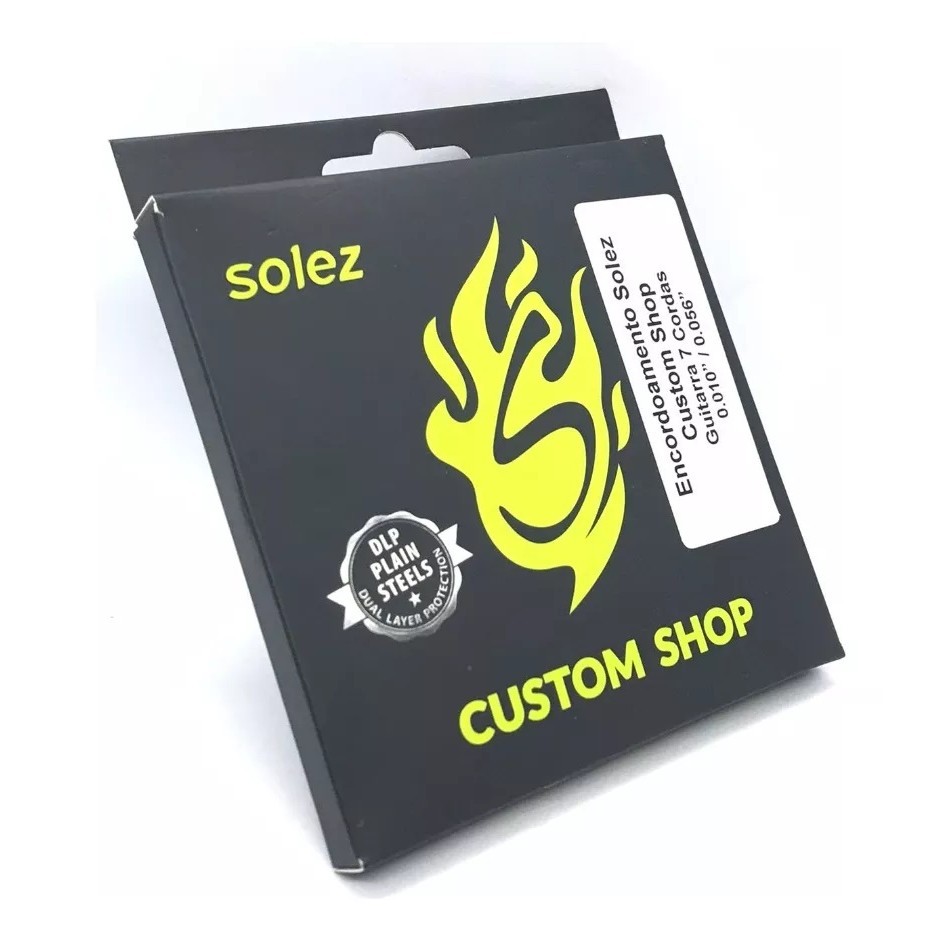 CORDAS GUITARRA 7 CORDAS CUSTOM SHOP SOLEZ 0.010"/0.056"