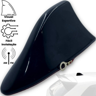 Antena De Teto Universal Shark Tubarão Preta Esportivo Am/fm em Oferta na Shopee