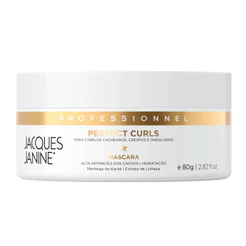 Máscara Tratamento Creme Cabelos Ondulados Cacheados Crespos Perfect Curls Jacques Janine 80g