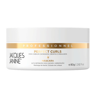 Máscara Tratamento Creme Cabelos Ondulados Cacheados Crespos Perfect Curls Jacques Janine 80g em Oferta na Shopee