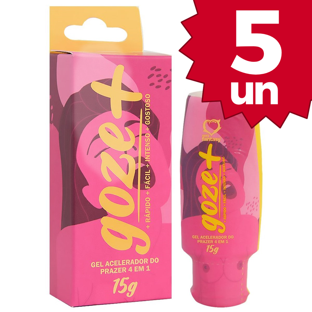 Kit com 5 - Goze+ 15g - Atacado - Sexy Fantasy