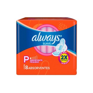 Absorvente Always Super Proteção Suave com abas 8 Unidades em Oferta na Shopee