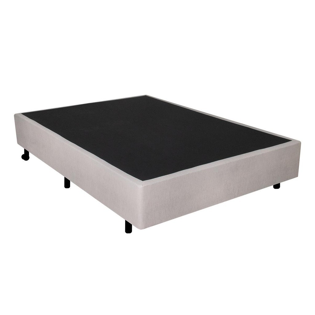 Cama Box Casal Courino Linho Areia 138x188x38 cm