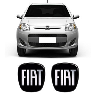 Kit 2 Adesivos Emblema Fiat Novo Palio Preto Black 2012/2017 em Oferta na Shopee