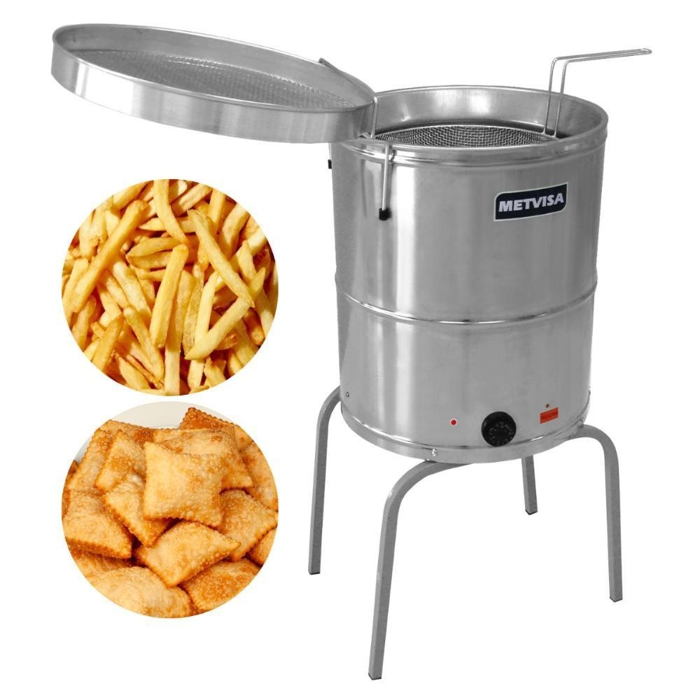Fritadeira Tacho Industrial Elétrica 38 Litros FIE20 Água E Oléo Metvisa