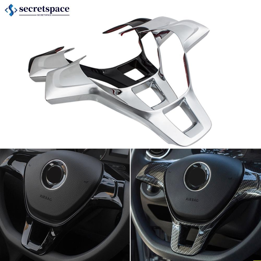 SECRETSPACE Acessórios Para O Volante Interior Do Carro Volkswagen VW Golf 7 GTI MK7 POLO 2014 2015 Jetta MK6 2015 2016 S3W2