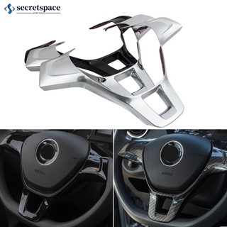 SECRETSPACE Acessórios Para O Volante Interior Do Carro Volkswagen VW Golf 7 GTI MK7 POLO 2014 2015 Jetta MK6 2015 2016