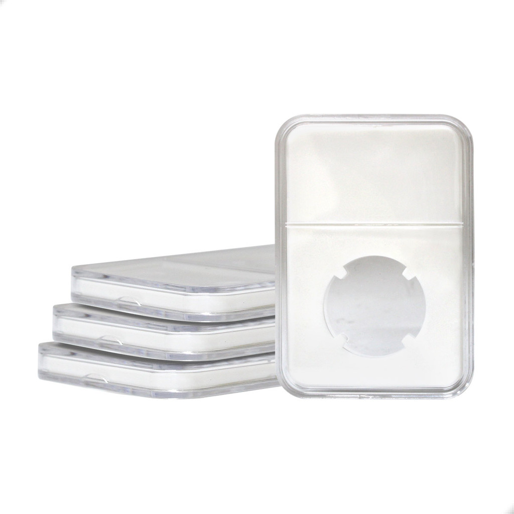 4 Cápsulas Acrílica para Moeda Slab PCCB 25mm