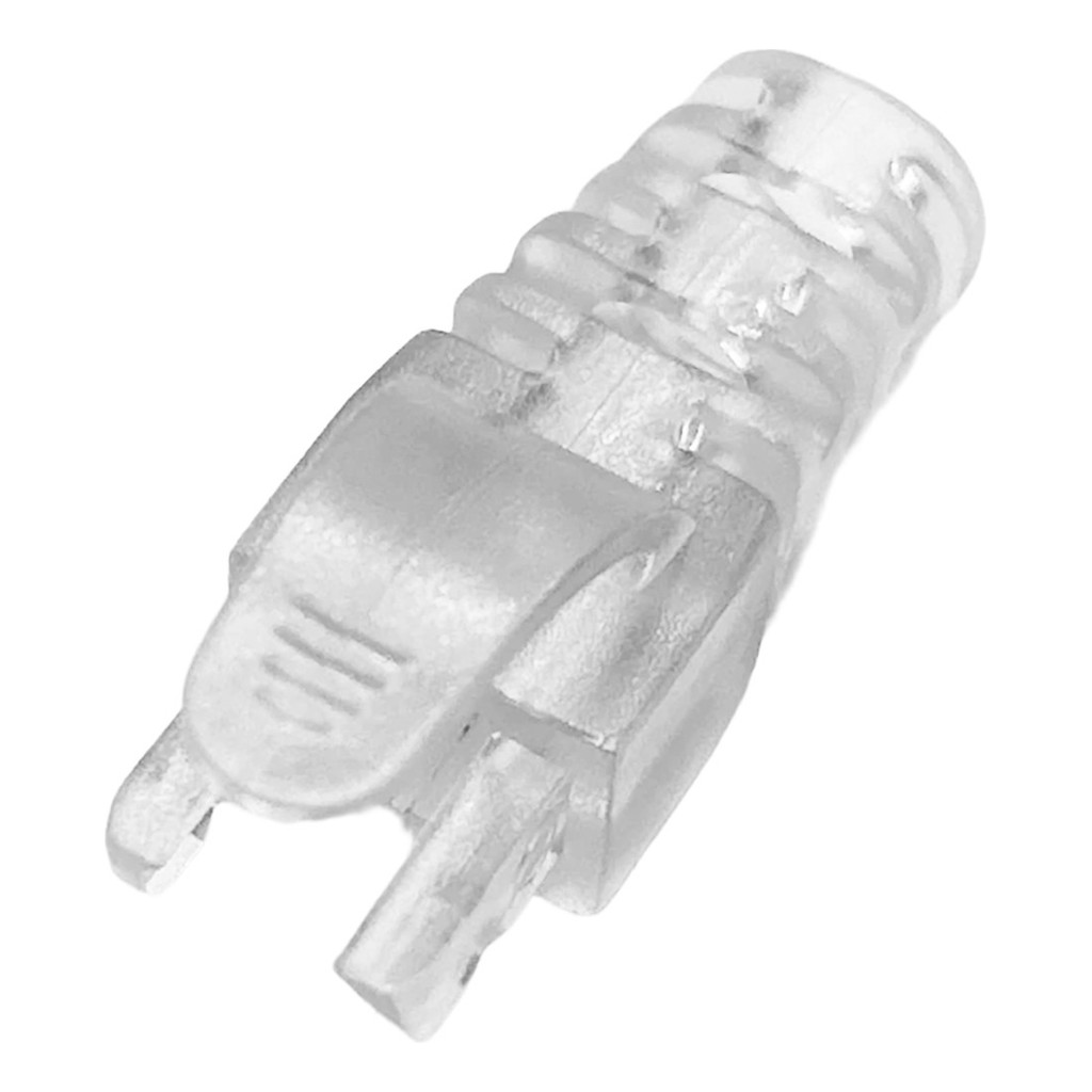 25 Pçs Capa Snap In De Borracha Plug Rj45 Utp Transparente - LINK+