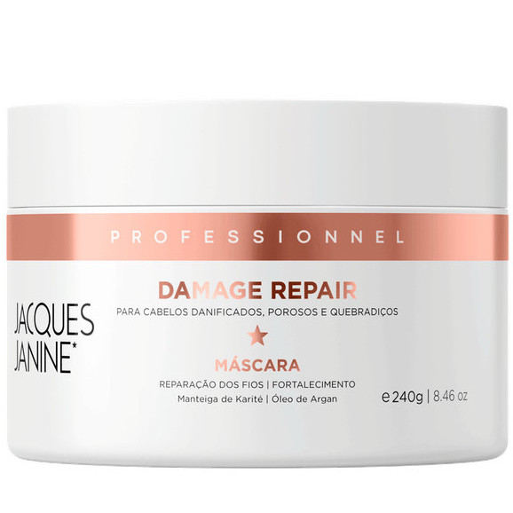 Máscara Tratamento Creme de Hidratação Damage Repair Jacques Janine  240g em Oferta na Shopee
