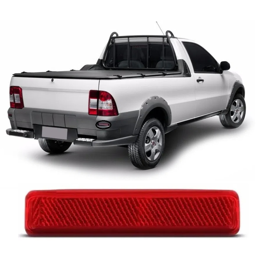 Lanterna Parachoque Traseiro Strada 2004 05 06 07 08 09 10 11 12 13 Refletivo Lado Direito Passageiro em Oferta na Shopee