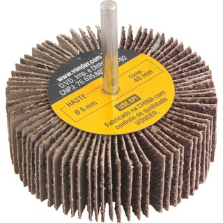 Roda de Lixa 80mmx30mm com Haste G36 Vonder