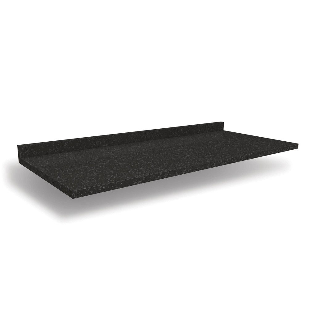 Tampo Para Balcão Kappesberg Preto Brilho 120cm x 52cm - Home & Living