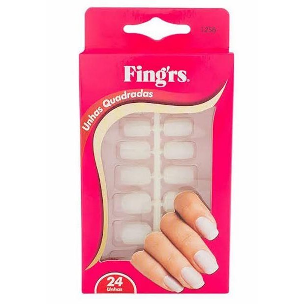 Fingrs Unha Postiça Quadradas c/24 Com 06 Unidades 1256