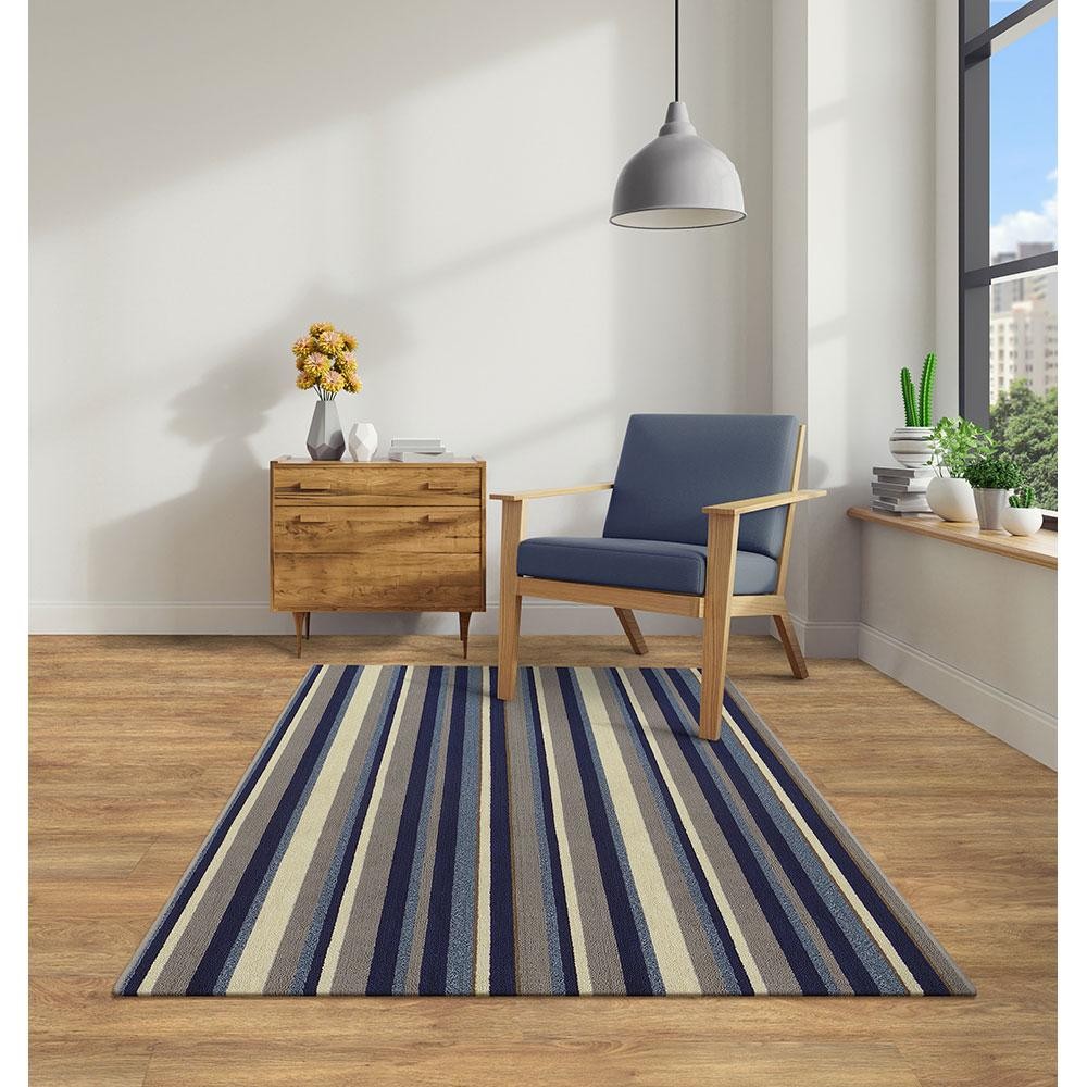 Tapete para Sala Metropole Azul 1,00x1,50 São Carlos - Home & Living