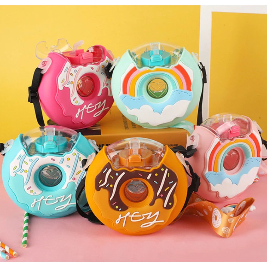 Garrafa De Água Formato Donuts Copo de Água em Oferta na Shopee