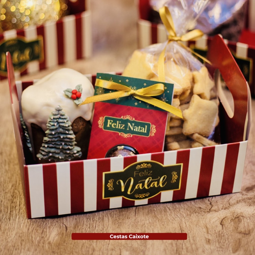 10 CESTA P/ NATAL CAIXOTE (G) NATAL NOEL ID5124 (NATAL IDEIA 2025) (CHOCO) — imagem 2 de 2