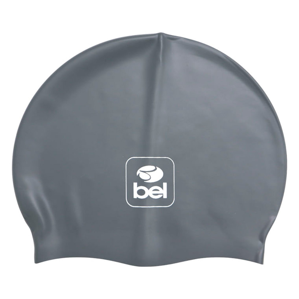 Touca de Natação Cinza em Silicone Flexível Ótimo Ajuste Proteção Aos Cabelos em Oferta na Shopee