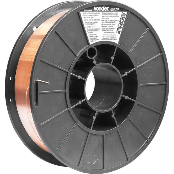 Arame mig 0,8mm carretel com 5kg - Vonder em Oferta na Shopee