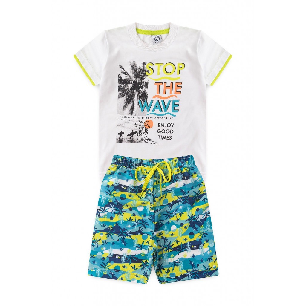Conjunto Infantil Masculino Parar As Ondas em Oferta na Shopee