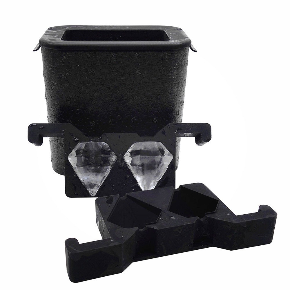 Forma Dupla de Gelo Transparente Diamante
