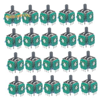 20 Peças Para PS4 3D Analógico Joystick Polegar Vara Switch Pro/XBOX Um/PS4 Controlador De Jogo Potenciômetro , Acabamento Fino Durável