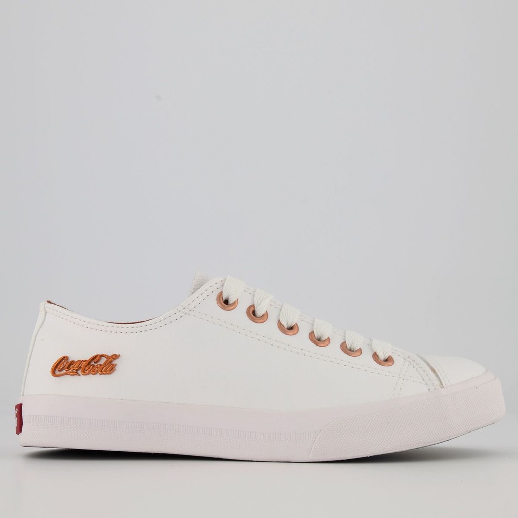 Tênis Coca Cola Basket Floater Low Feminino Branco em Oferta na Shopee