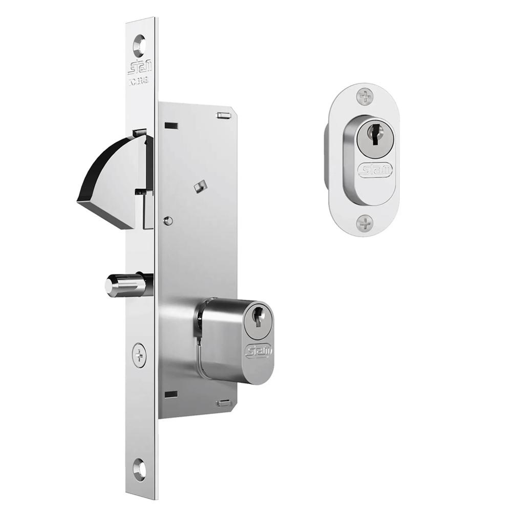 Fechadura Portão De Correr Stam Bico Papagaio 901 Até 30mm em Oferta na Shopee