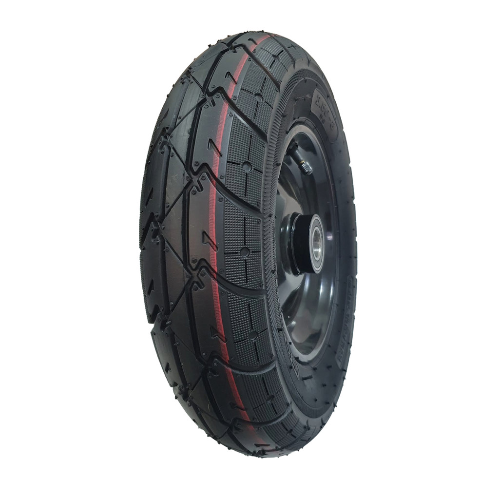 Roda 3.50-8 Completa Pneu E Câmara P/ Carrinho De Carga Mão Obras C/rolamento 6208