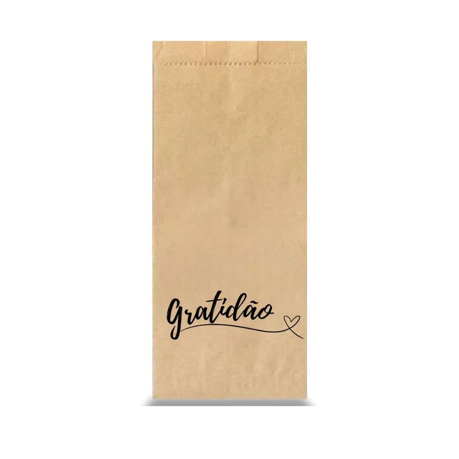 Saco de Papel Kraft Decorado - Gratidão  - 15 unidades - Stickr - Rizzo em Oferta na Shopee