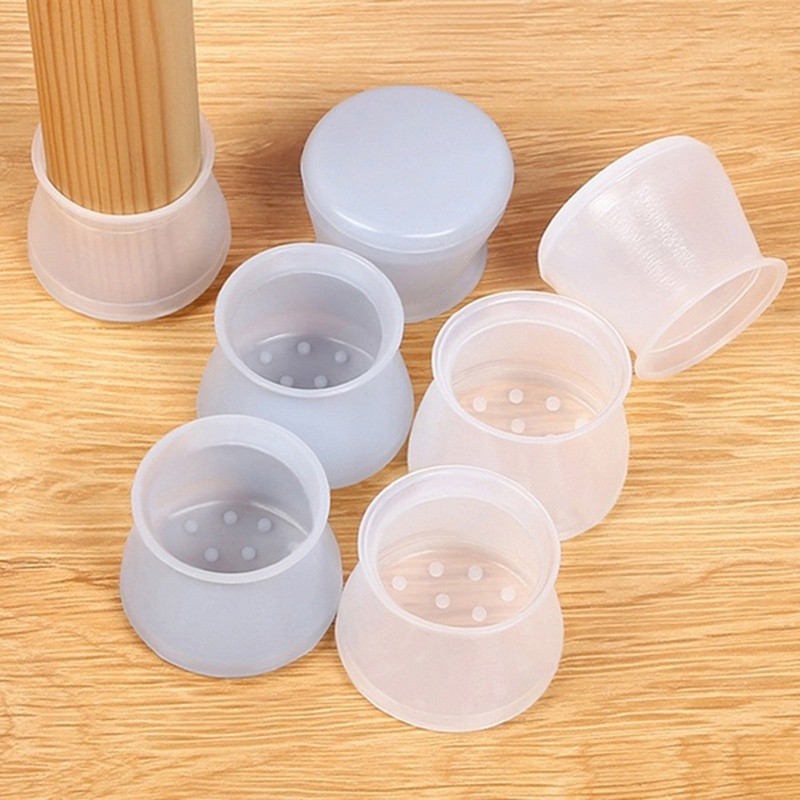 Protetor De Pé De Cadeira Silicone Pés Anti Riscos Mesa Pezinho Para Móveis Proteção Pisos Ruído