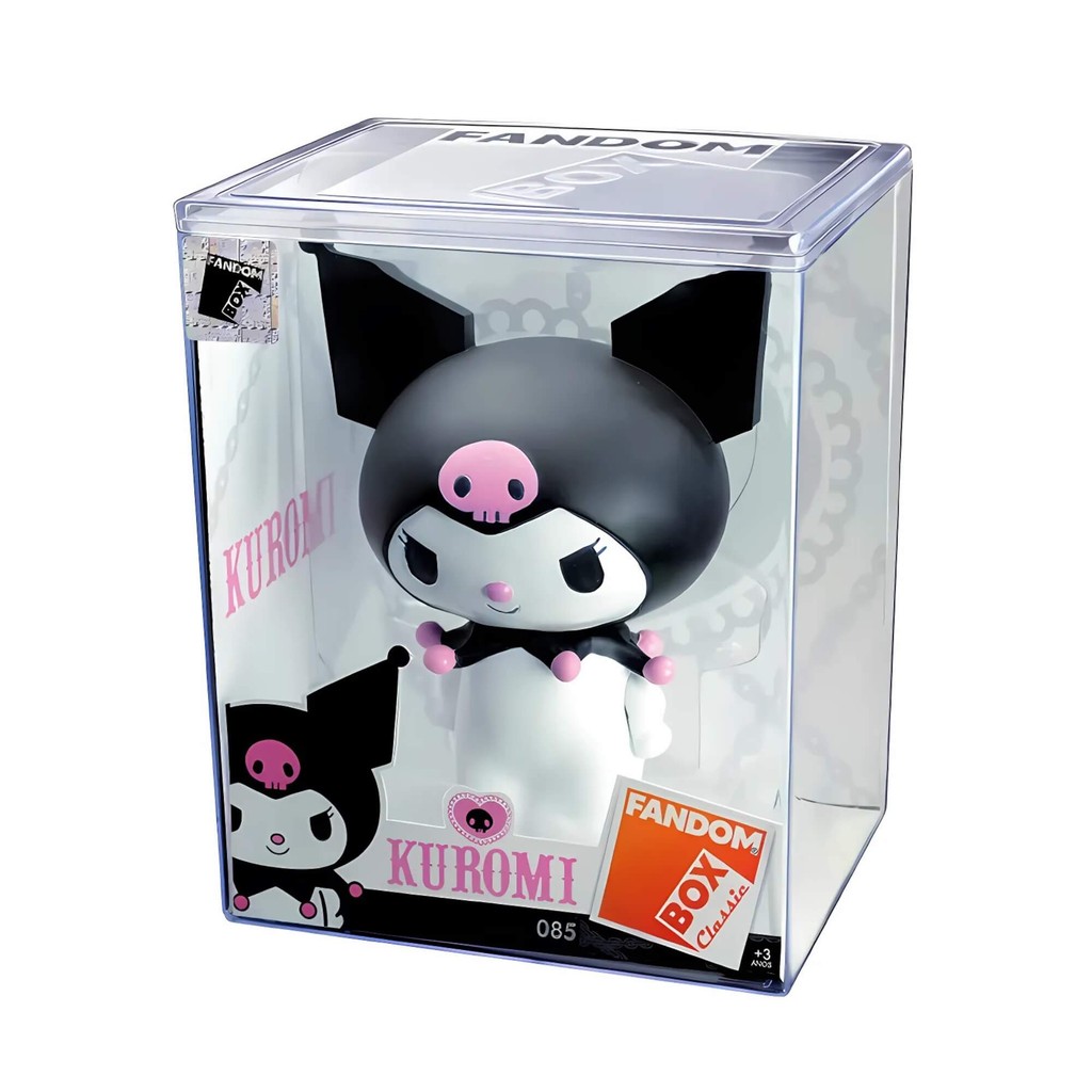 Fandom Box Hello Kitty Kuromi Boneco Colecionável Material Vinil Atóxico Lider - 3547 em Oferta na Shopee